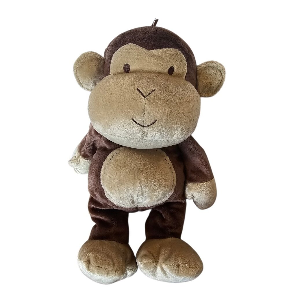 Carter's Just One‎ Year Monkey Brown Plush Baby Lovey 10" Stuffed Animal